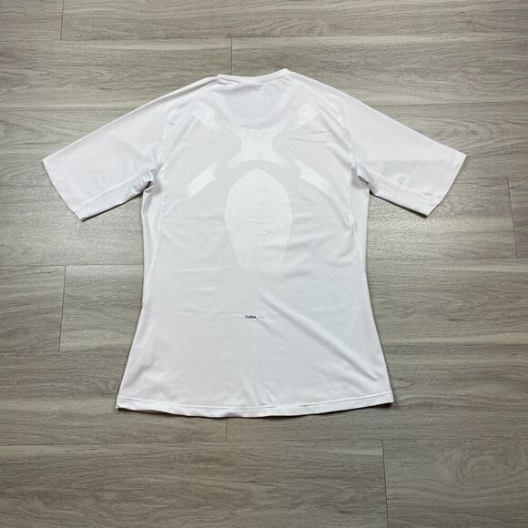 Adidas Shirt Mens Extra Large White Techfit Training Gym Active - Picture 4 of 10